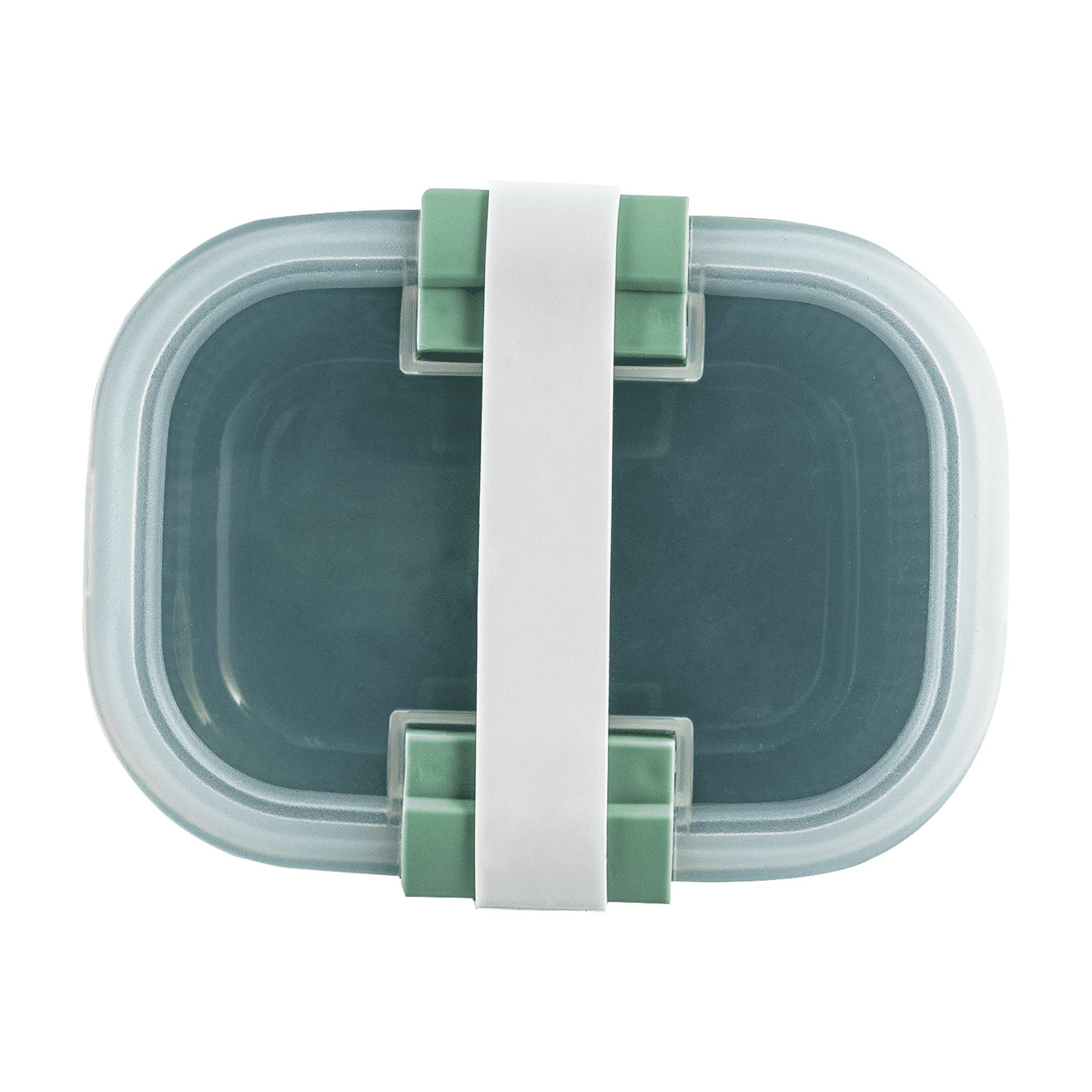 Playful Geometric Food Storage Snack Container, Plastic, Rectangle, Green, 19oz Capacity, Best Used for On-the-Go Snacks and Small Port... - Deliciously Soft Cupcake Sensory Glob Detail