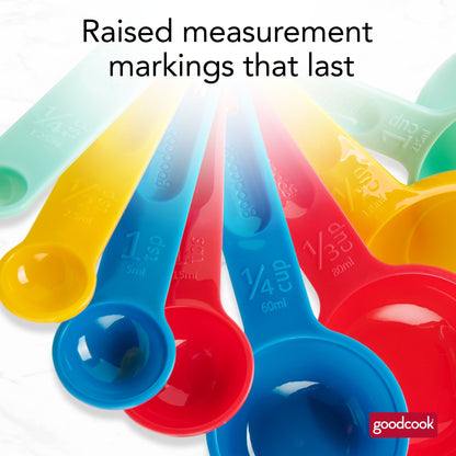 Ergonomic Manual Measuring Cups And Spoons, Set Of 8 Nesting With Storage Ring - Innovative Kitchen Helper for Modern Cooking Detail