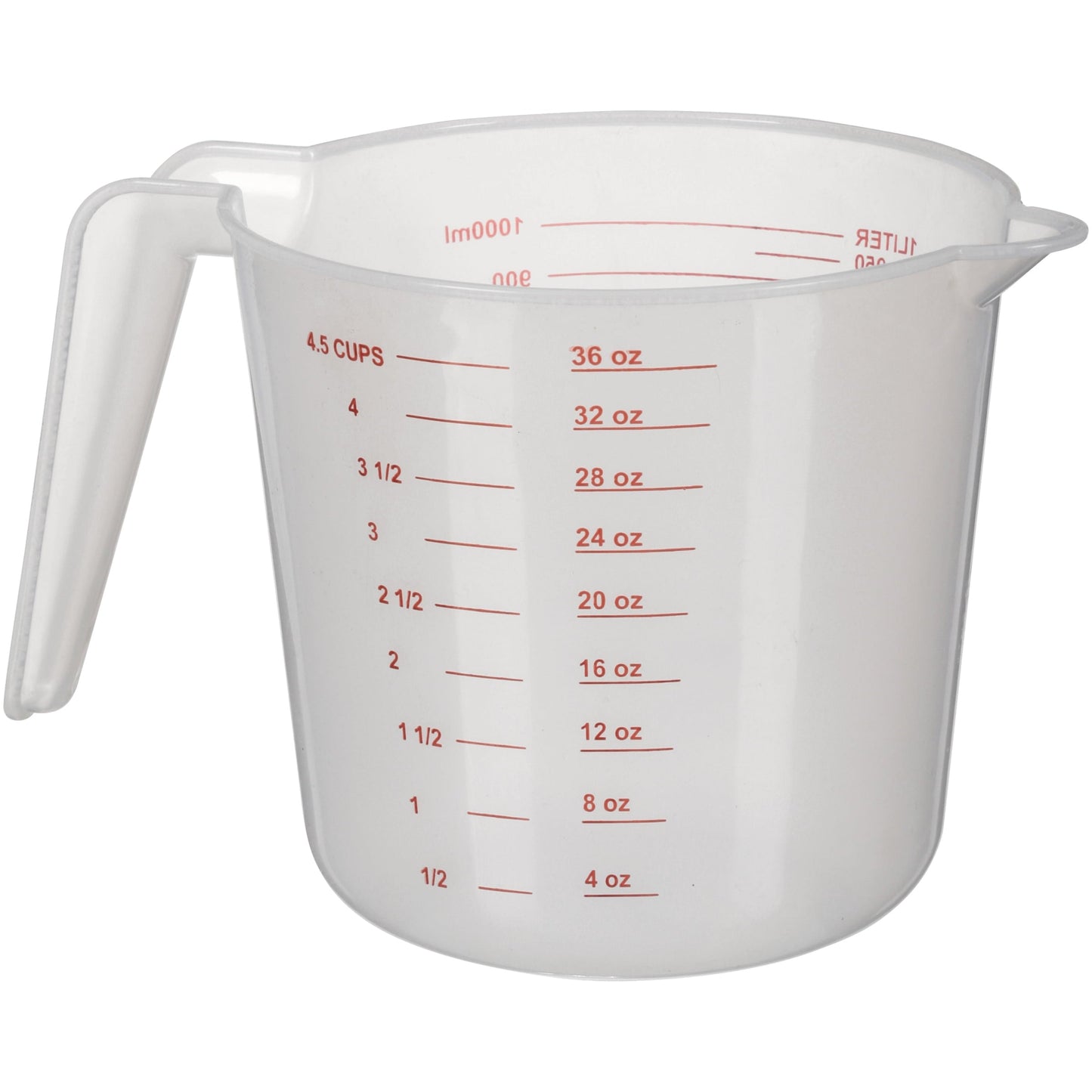 Time-Saving (12 pack) 4 Cup PP Plastic Measuring Cup, 32 oz, Clear - Premium Stainless Steel Garlic Presser & Peeler Detail