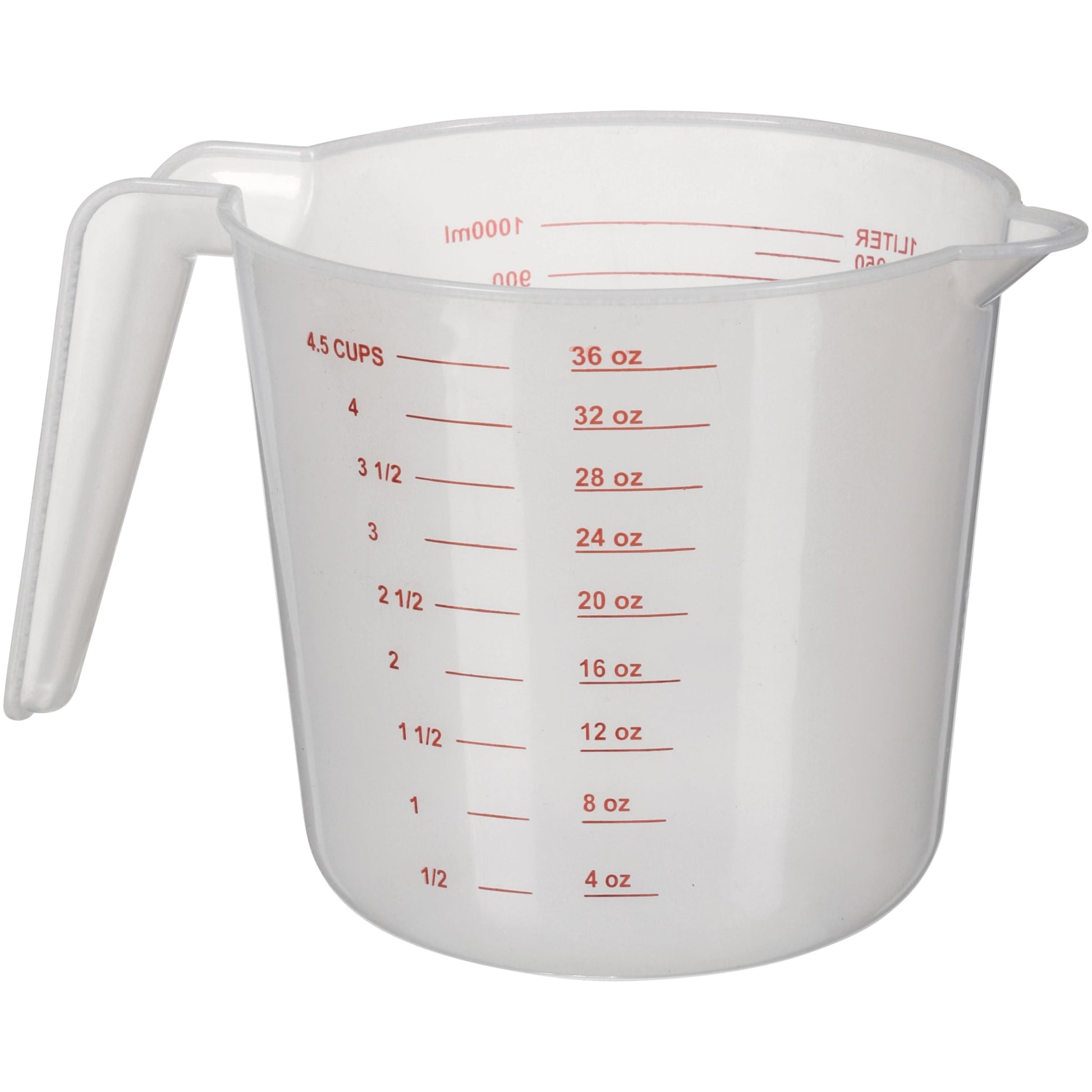 Time-Saving (12 pack) 4 Cup PP Plastic Measuring Cup, 32 oz, Clear - Premium Stainless Steel Garlic Presser & Peeler Detail