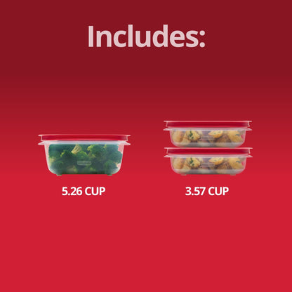Fun Food Fidget 3.57-Cup (2) and 5.26-Cup EasyStore Rectangle Containers, 3 Pack, Food Storage Containers, Food Storage Containers wi... - Deliciously Soft Cupcake Sensory Glob Detail