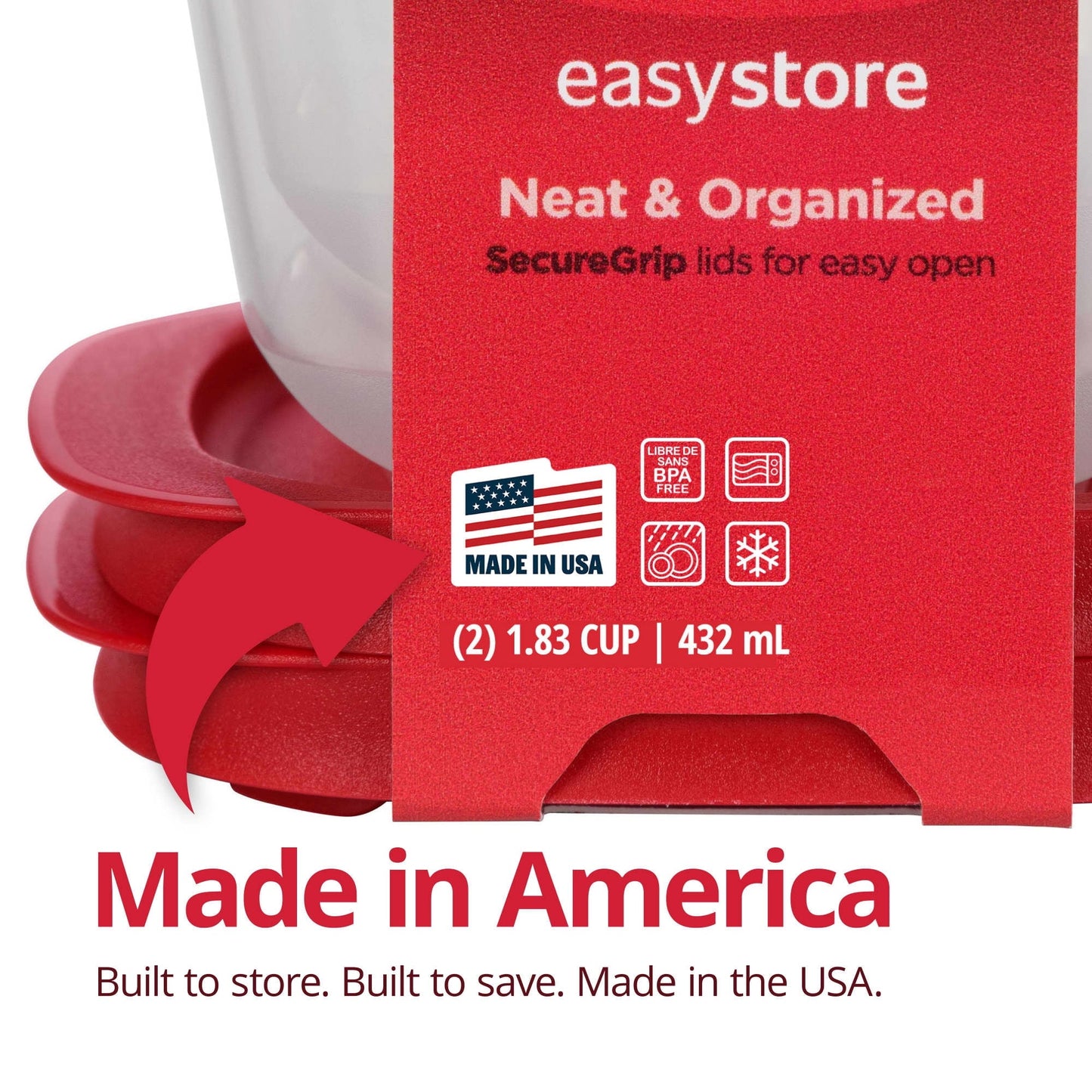 Fun Food Fidget 3.57-Cup (2) and 5.26-Cup EasyStore Rectangle Containers, 3 Pack, Food Storage Containers, Food Storage Containers wi... - Deliciously Soft Cupcake Sensory Glob Detail