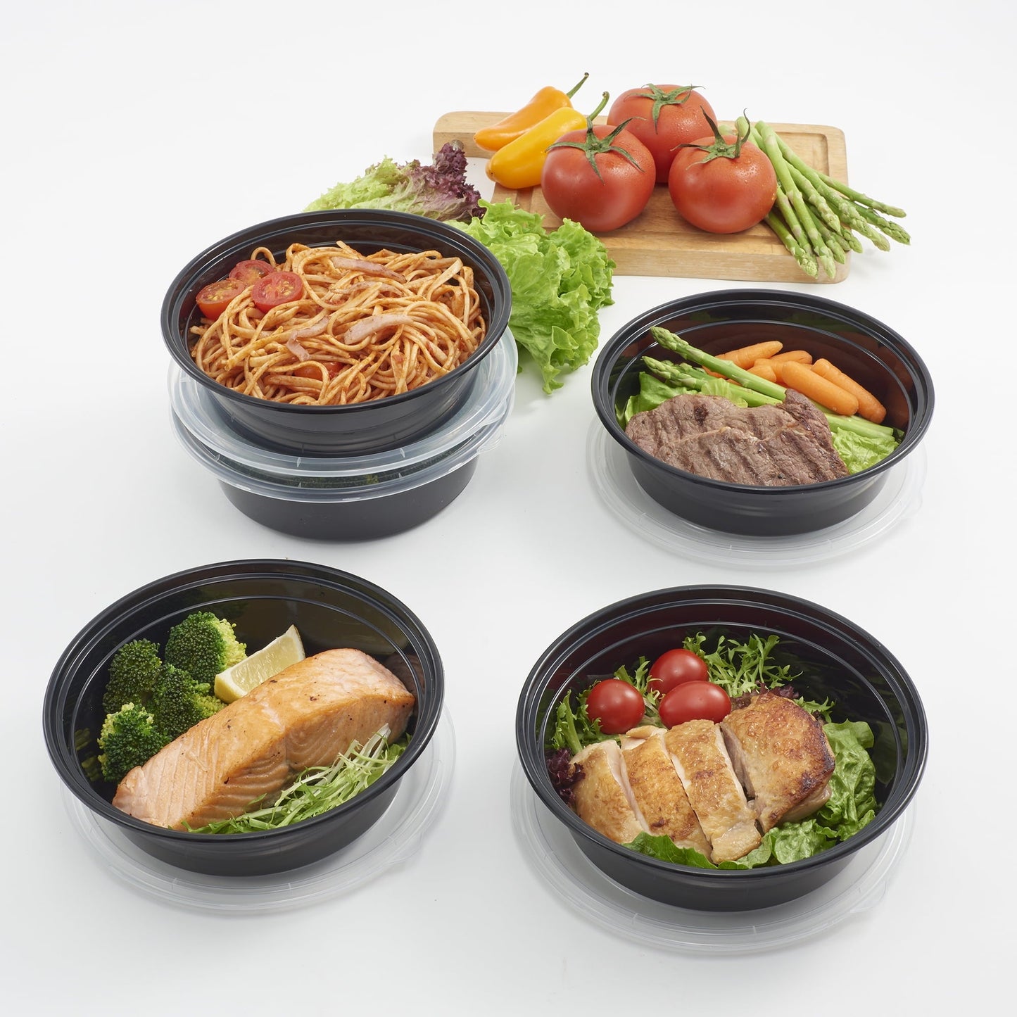 Sweet Treat Shaped 5-Pack Round Meal Prep Containers with Lids, 1L, BPA-Free, Microwave & Dishwasher Safe, Ideal Use for Meal ... - Deliciously Soft Cupcake Sensory Glob Detail