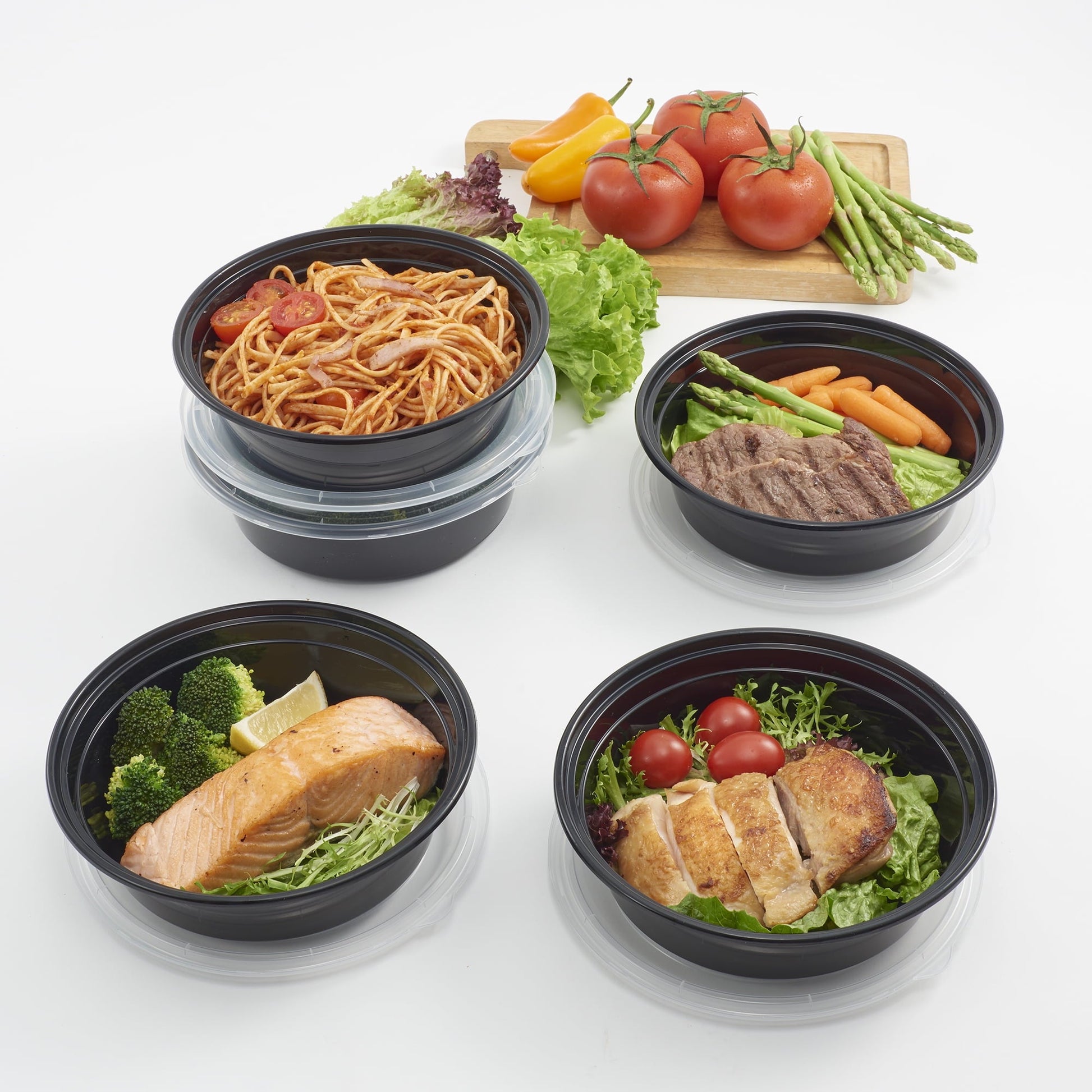 Sweet Treat Shaped 5-Pack Round Meal Prep Containers with Lids, 1L, BPA-Free, Microwave & Dishwasher Safe, Ideal Use for Meal ... - Deliciously Soft Cupcake Sensory Glob Detail