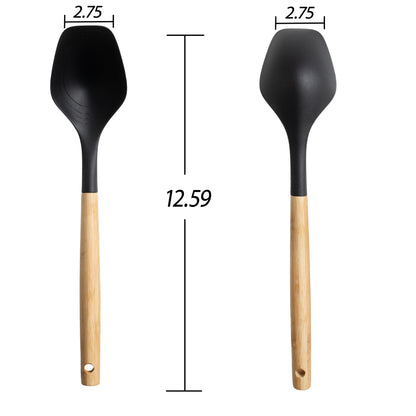 Professional Grade with Bamboo Handle, Ideal for Cooking , 13in L - Multi-Purpose Hand Tool for Daily Meal Prep Detail