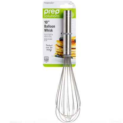 Ergonomic Manual 10" Stainless Steel Balloon Whisk - Innovative Kitchen Helper for Modern Cooking Detail