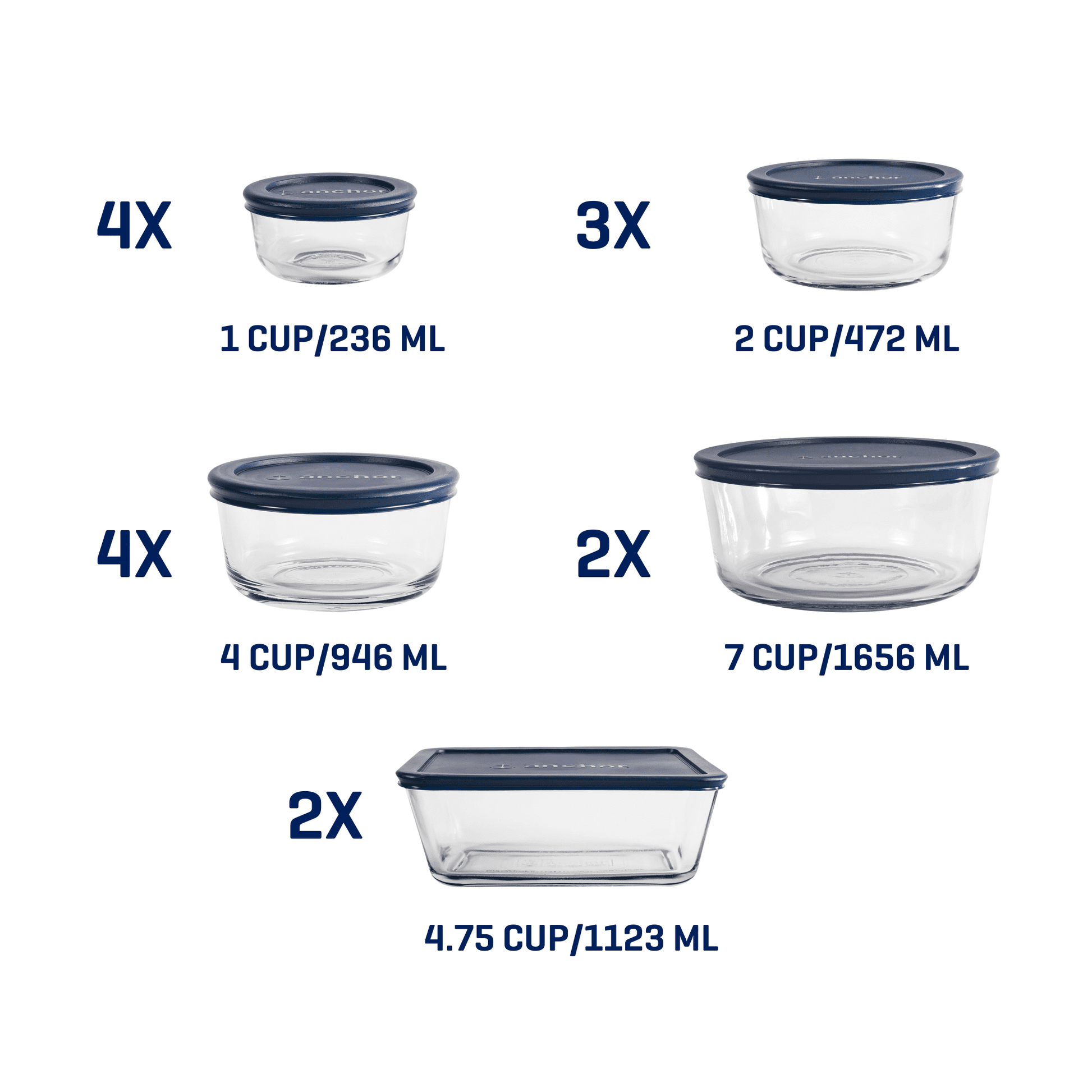 Sweet Treat Shaped Glass Food Storage Containers with SnugFit Lids, 30 Piece Set - Fun Food Fidget Cookie Squishable Toy Detail
