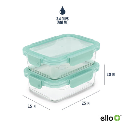 Sweet Treat Shaped 3.4 Cup 2 Pack Glass Meal Prep Containers with Locking Lids - Fun Food Fidget Cookie Squishable Toy Detail