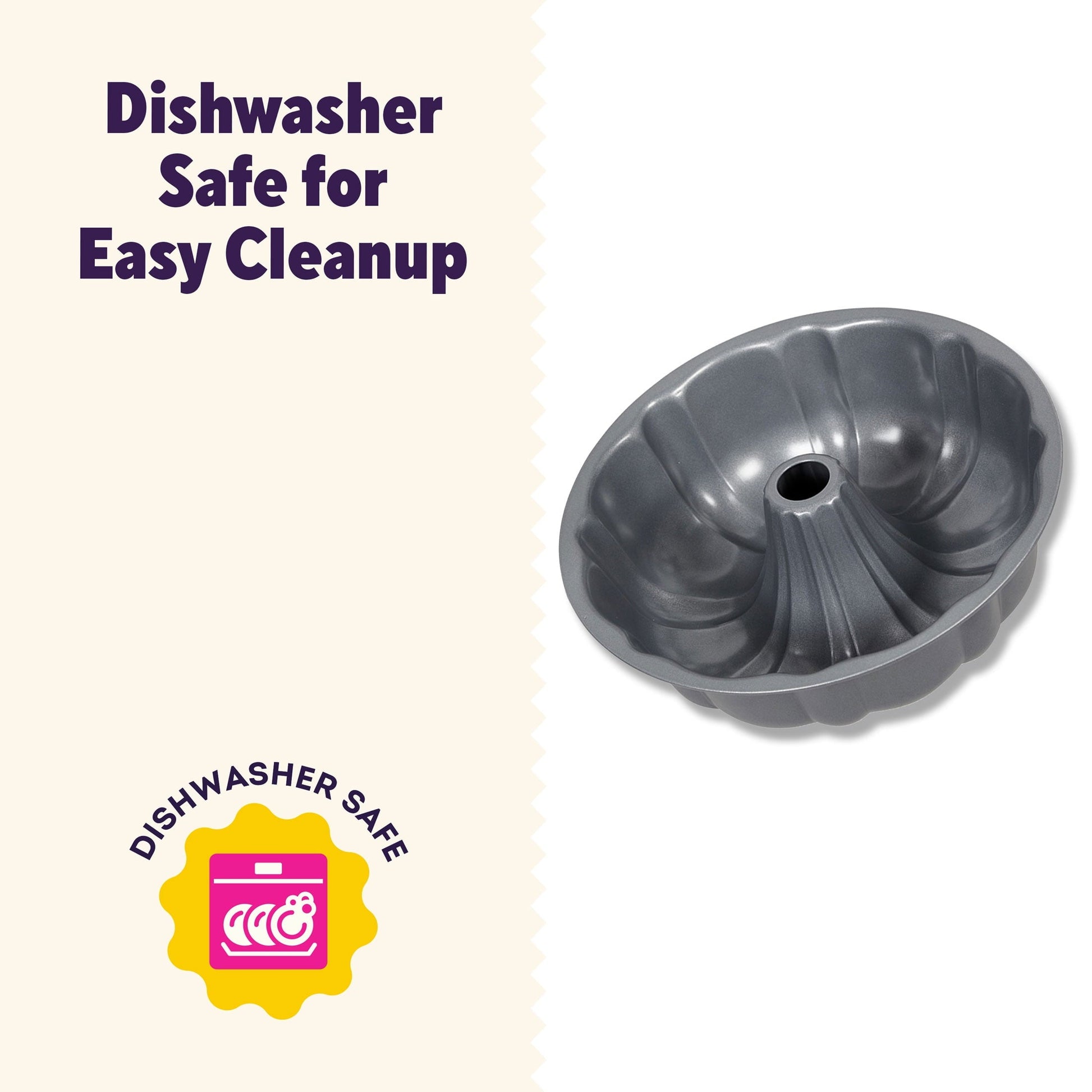 Innovative Everyday Non-Stick Bundt Cake Pan 9.51" Fluted Tube Baking Pan, Packaging May Vary - Premium Stainless Steel Garlic Presser & Peeler Detail