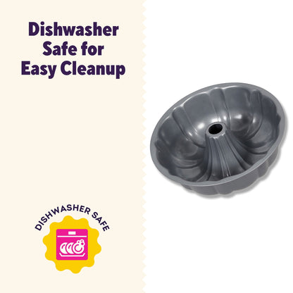 Innovative Everyday Non-Stick Bundt Cake Pan 9.51" Fluted Tube Baking Pan, Packaging May Vary - Premium Stainless Steel Garlic Presser & Peeler Detail